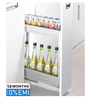 Picture of Wellmax Soft Closing Stainless Steel Spice Rack For Drawer Basket- WDB 23B Best Price