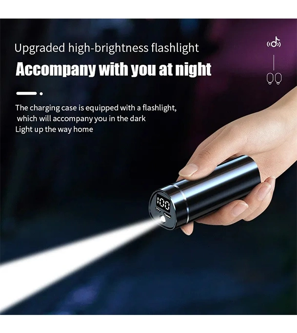 Buy M18 Pro Wireless Buds with Torchlight with Magnetic Charging Case at Best Price In Bangladesh