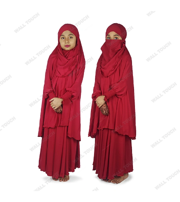 Baby Khimar / Kheemar Borka Adjusted Niqab Hijab With Skirt Full Set For, Baby, teenage 