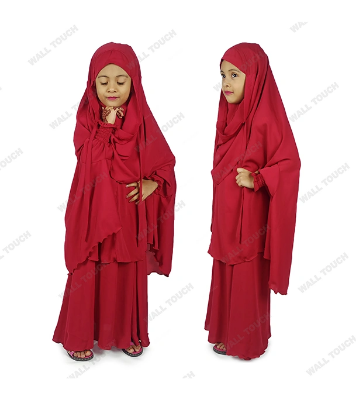 Baby Khimar / Kheemar Borka Adjusted Niqab Hijab With Skirt Full Set For, Baby, teenage 
