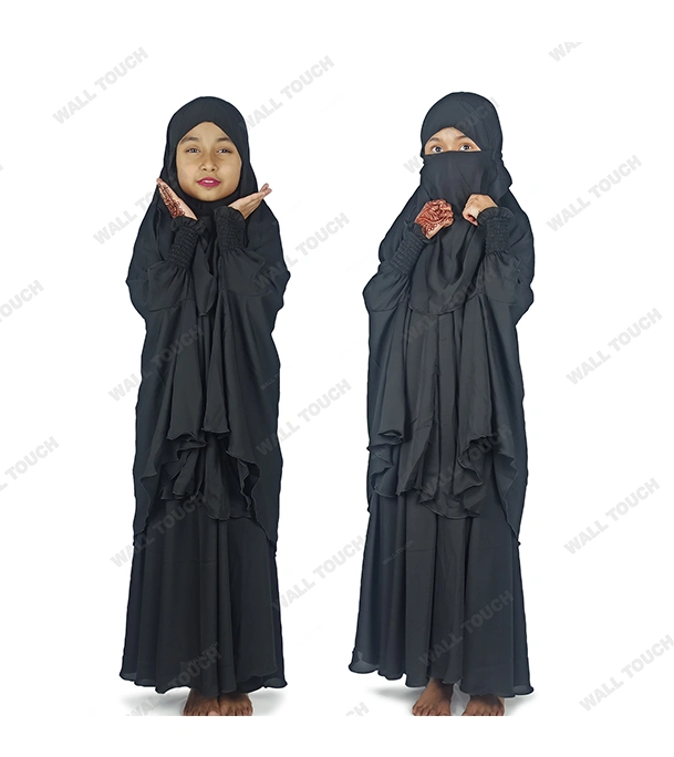 Baby Khimar / Kheemar Borka Adjusted Niqab Hijab With Skirt Full Set For, Baby, teenage 