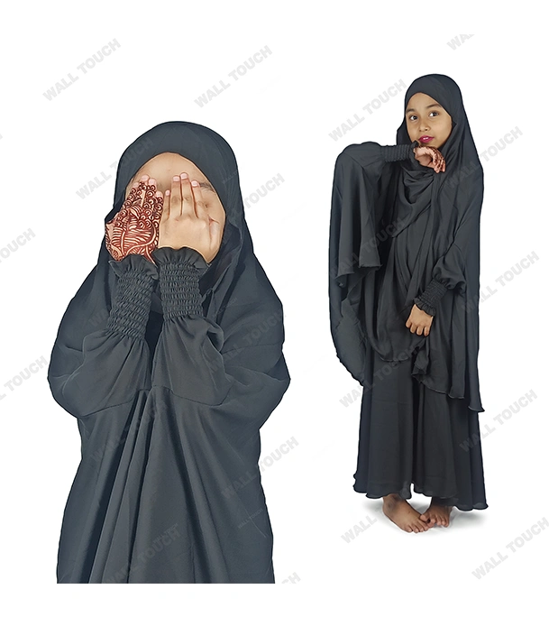 Baby Khimar / Kheemar Borka Adjusted Niqab Hijab With Skirt Full Set For, Baby, teenage 