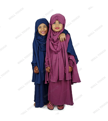 Baby Khimar / Kheemar Borka Adjusted Niqab Hijab With Skirt Full Set For, Baby, teenage 