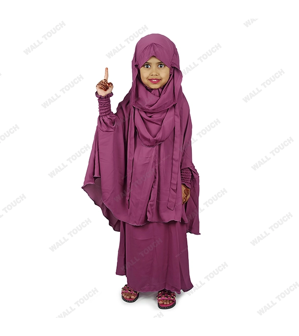 Baby Khimar / Kheemar Borka Adjusted Niqab Hijab With Skirt Full Set For, Baby, teenage 