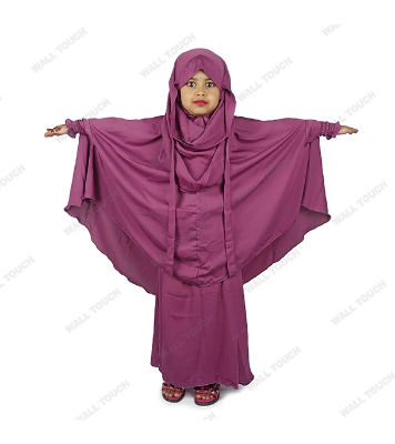 Baby Khimar / Kheemar Borka Adjusted Niqab Hijab With Skirt Full Set For, Baby, teenage 