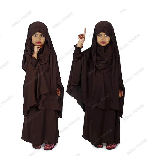 Baby Khimar / Kheemar Borka Adjusted Niqab Hijab With Skirt Full Set For, Baby, teenage 
