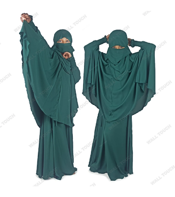 Baby Khimar / Kheemar Borka Adjusted Niqab Hijab With Skirt Full Set For, Baby, teenage 