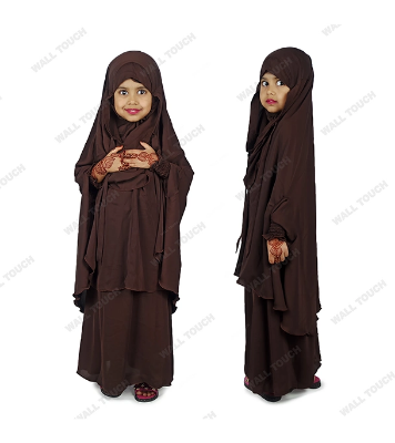 Baby Khimar / Kheemar Borka Adjusted Niqab Hijab With Skirt Full Set For, Baby, teenage 