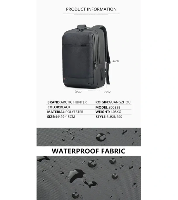 Buy Arctic Hunter Gb00328 Laptop Bag Men's Usb Charging Waterproof Laptop Backpack Online