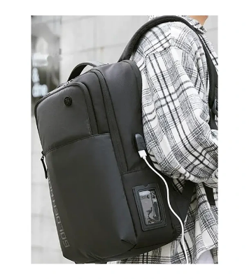 Buy Classic Urban Backpack Golden Wolf Gb00399 With Usb Port, Three Compartments, For Laptop 15.6 ", 20l Online