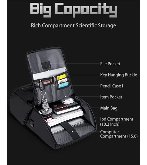 Picture of ARCTIC HUNTER Leisure Travel Backpack Men 15.6" Daypack