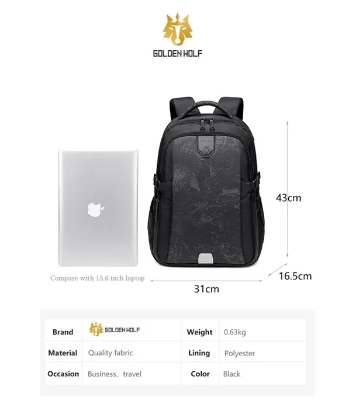 Buy Goloen Wolf Men Laptop Backpack Anti-Theft Travel Bags Online