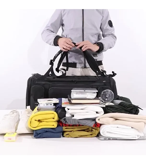 Buy Ozuko 9326 New Multifunctional Large Capacity Waterproof Luggage Anti Theft USB Sports Laptop Duffle 