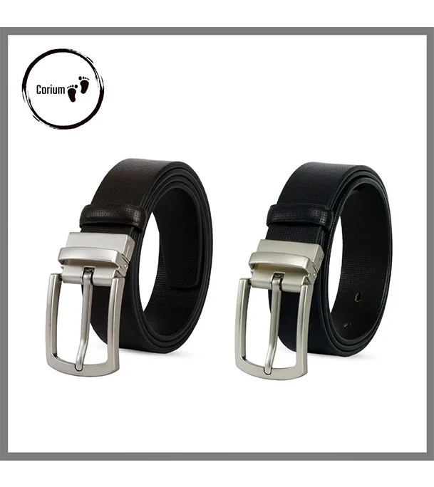 Men's Stylish Leather Waist Belt Black at Best Price In Bangladesh
