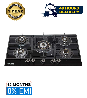 Buy Rizco Vintage 736 Stainless Steel 5 Gas Burner LPG  (50% Gas save) at Best Price In Bangladesh