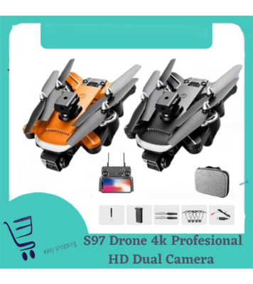 Buy S97 Drone 4k Professional HD Dual Camera WiFi 360° Obstacle Avoidance Quadcopter Foldable Mini Drone ESC FPV Rc Drone Toy (Amusement purpose) at best price in Bangladesh