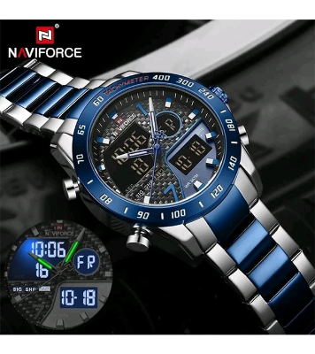 Buy NAVIFORCE NF9171 Black Stainless Steel Dual Wrist Watch  Online at Best Price