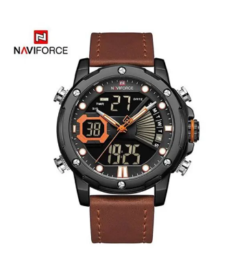 Picture of NAVIFORCE NF 9172 Military Dual-Time leather belt watche for mens