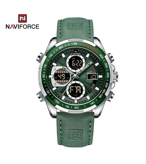 Picture of NAVIFORCE 9197 Leather Casual Men Watch Digital Male watche