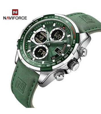 Picture of NAVIFORCE 9197 Leather Casual Men Watch Digital Male watche