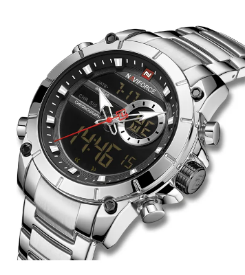 Buy NAVIFORCE 9163-BEBE Luxury Brand Stainless Steel Sports Watch Online at Best Price
