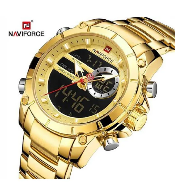 Buy NAVIFORCE 9163-BEBE Luxury Brand Stainless Steel Sports Watch Online at Best Price