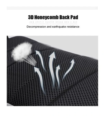 Buy Arctic Hunter XB00105 Men Chest Bag USB Charging Sling Bag Waterproof Online