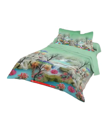 Picture of Cotton Panel Bed Sheet King Size