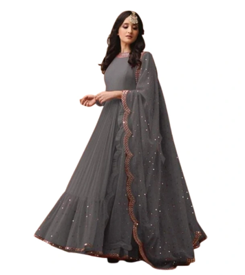 Buy Georgette Unstitched  Long Gown 4 Piece G-L01 at Best Price In Bangladesh