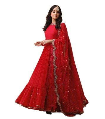 Buy Georgette Unstitched Long Gown 4 Piece at Best Price In Bangladesh
