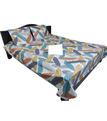 Buy Cotton Panel Bedsheet King Size at Best Price In Bangladesh