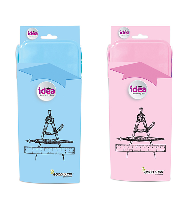 Picture of Good Luck Metal Geometry Box-Idea (Pink/Blue)