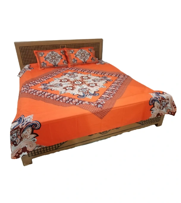 Buy Cotton Panel Bedsheet King Size. ST-318 at Best Price In Bangladesh
