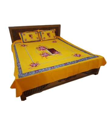 Buy Cotton Panel Bedsheet King Size at Best Price In Bangladesh