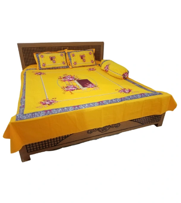 Buy  Panel Bedsheet With Kol Balish Cover 4 in 1 at Best Price In Bangladesh