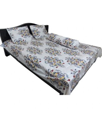 Buy  Twill Bedsheet With Kol Balish Cover 4 in 1 at Best Price In Bangladesh
