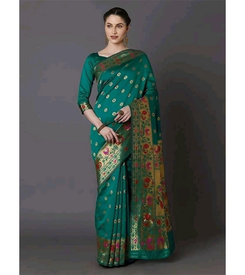 Buy Printed Silk Saree with Blouse piece at Best Price In Bangladesh