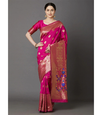 Buy Printed Silk Saree with Blouse piece at Best Price In Bangladesh
