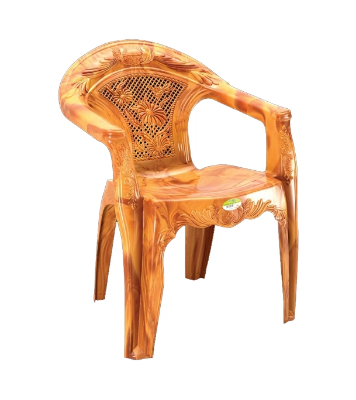 Buy Garden Chair with Arm (Flower)  Sandal Wood-TEL at Best Price In Bangladesh