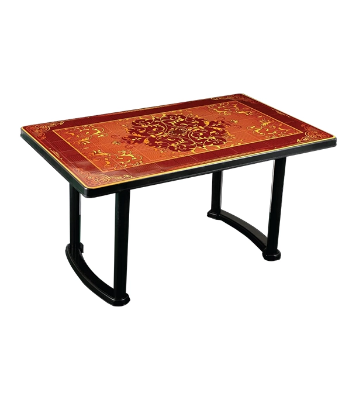 Buy 6 Seated Square Table-Print Black (Pl/L)-Daisy at Best Price In Bangladesh