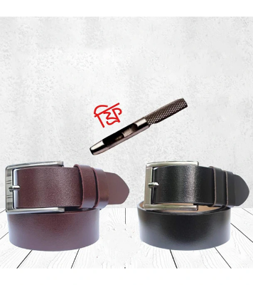 Buy Genuine Leather Premium Quality 2 Pcs Belt For Men at Best Price In Bangladesh