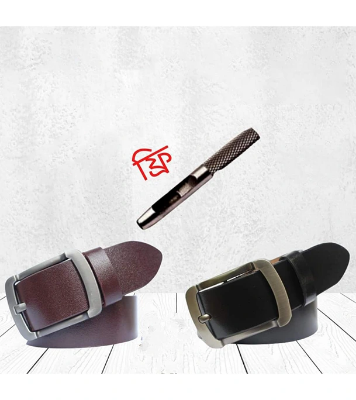 Buy Genuine Leather Premium Quality 2 Pcs Belt For Men at Best Price In Bangladesh