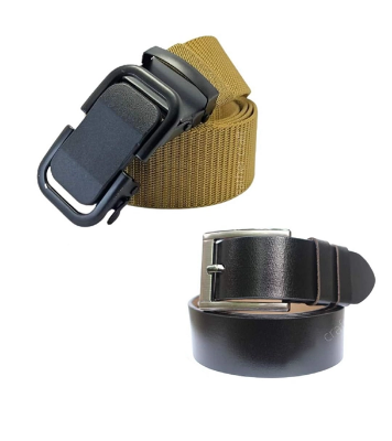 Buy 2 Pcs Belt For Men (1 pc leather 1 pc fabricated) at Best Price In Bangladesh
