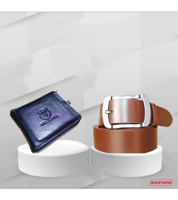 Buy Genuine Leather Belt and Wallet Combo Offer at Best Price In Bangladesh