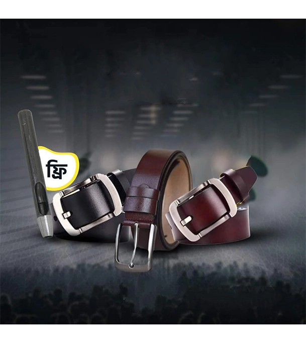 Buy Genuine Leather Premium Quality 3 Pcs Belt For Men at Best Price In Bangladesh	