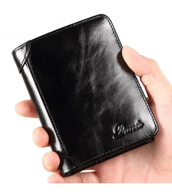 Buy Genuine Leather Wallet for Men - Black at Best Price In Bangladesh