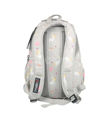 Buy ESPIRAL 205303 Nylon Fabric School College Backpack Lightweight Water Resistant Washable (Gray Aop) at Best Price In Bangladesh