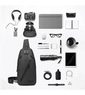 Buy ARCTIC HUNTER Male Casual Black Chest Bag Waterproof Messenger Bags Small Travel CrossBody Shoulder Bag at Best Price In Bangladesh