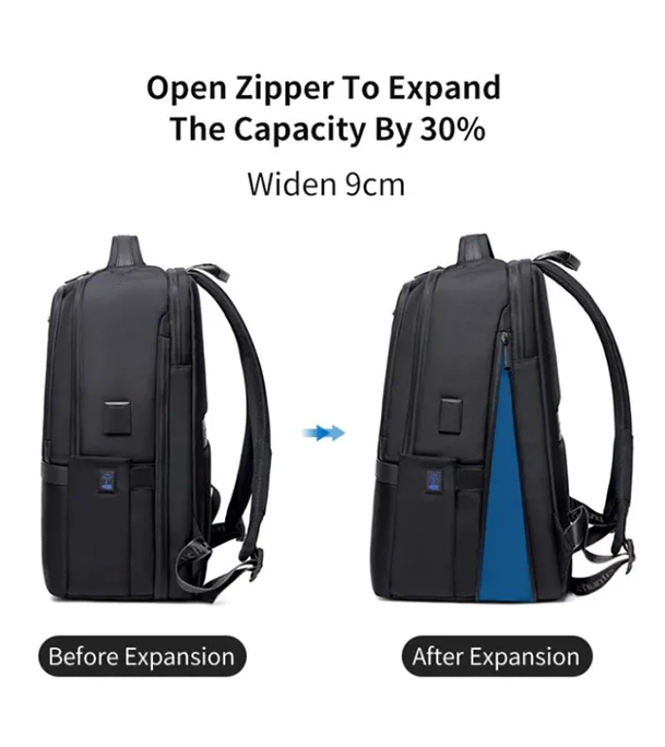 Buy ARCTIC HUNTER B00490 9cm Expandable Men Backpacks 15.6inch USB Charging Laptop Bag at Best Price In Bangladesh