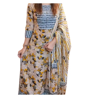 Buy Cotton With Skin Printed 3Piece  online at Best Price In Bangladesh